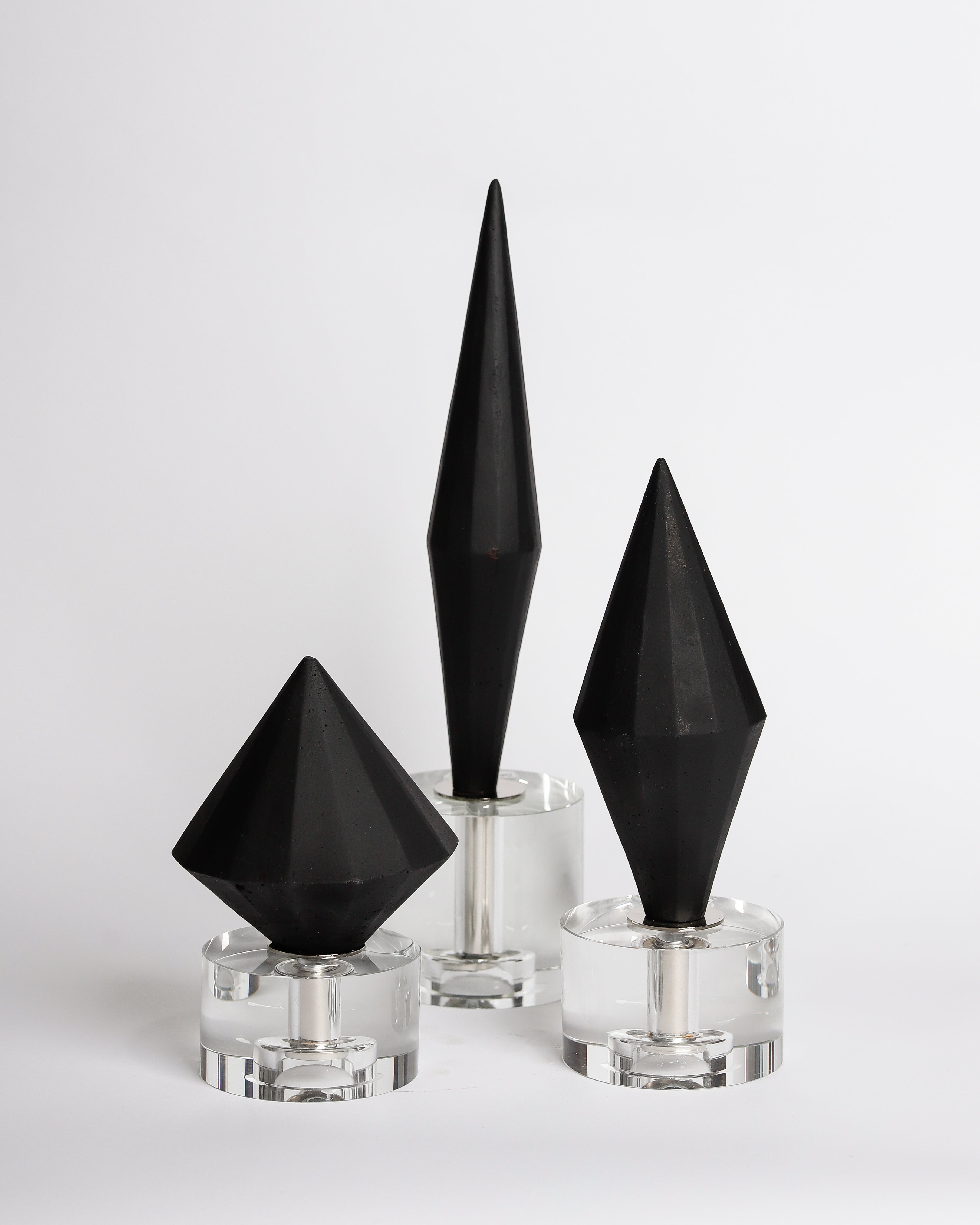 Alize Black Sculptures Set of 3