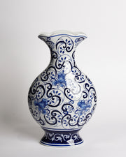 Blue and White Chinoiserie Vase