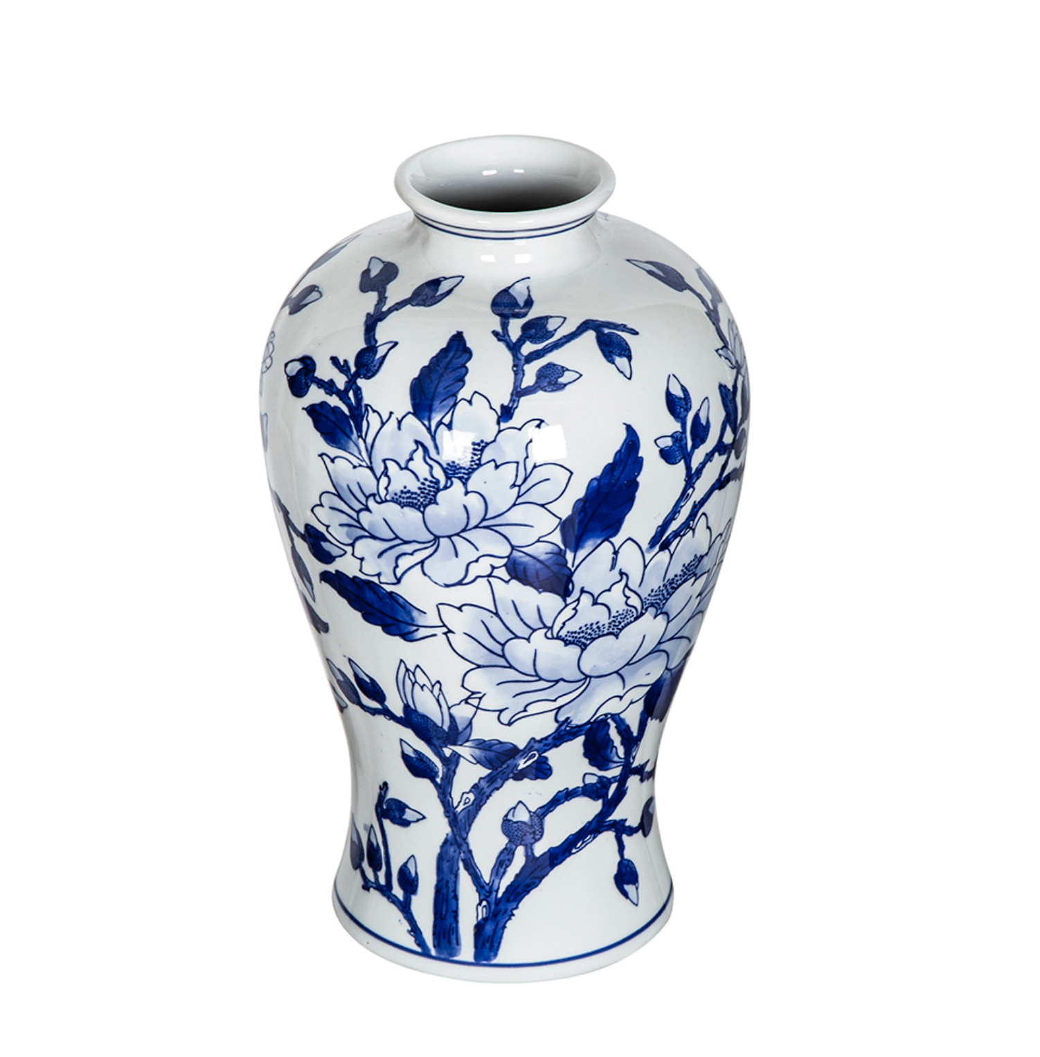 Blue and White Chinoiserie Small Vase