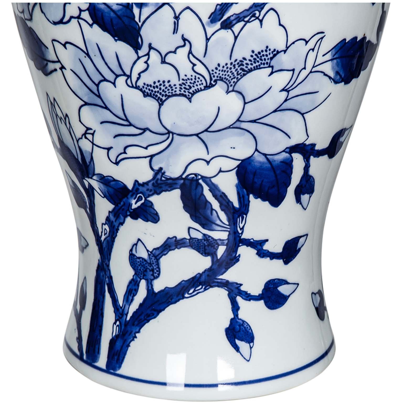 Blue and White Chinoiserie Small Vase