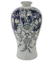 Blue and White Porcelain Chinoiserie Urn