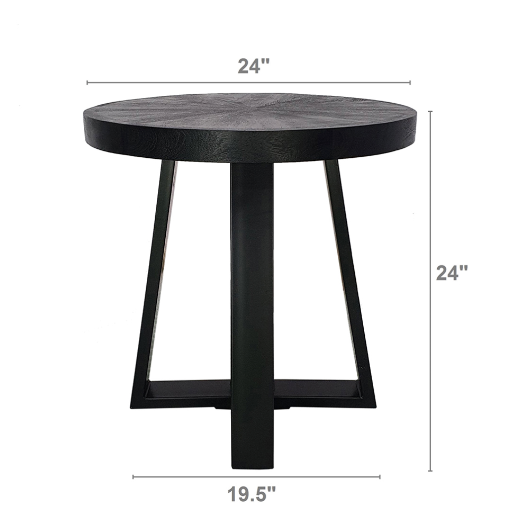 Black Side Table