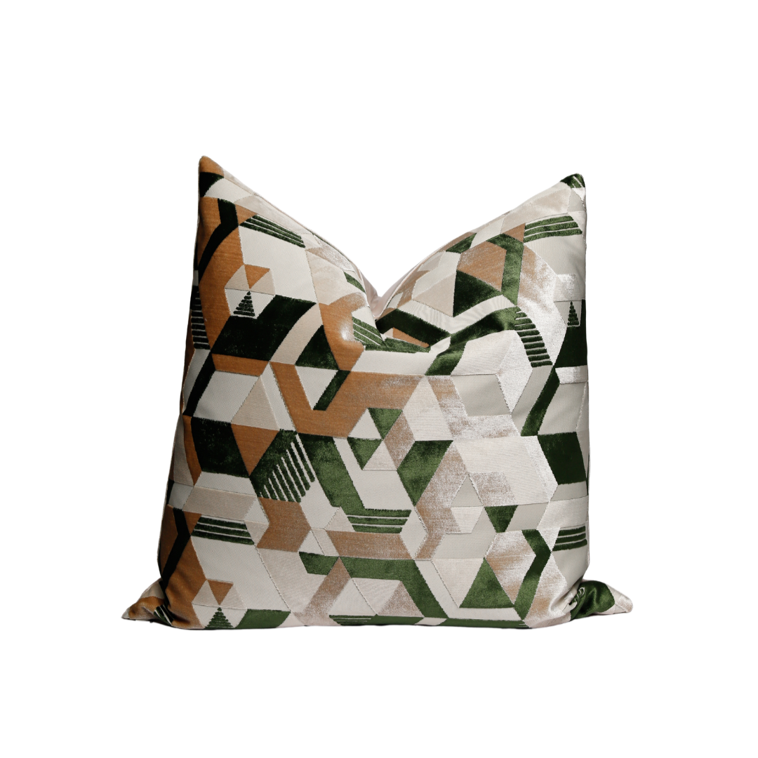 Geometric Square Throw Pillow